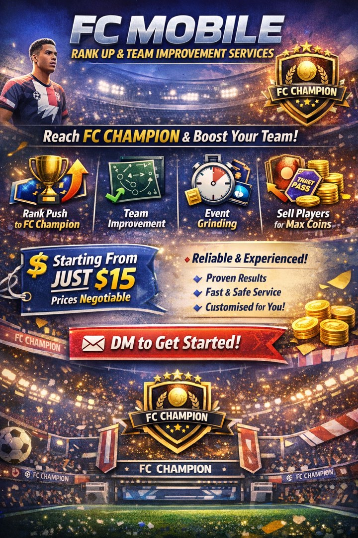 FC MOBILE RANK UP AND GRIDN SERVICE, Video Gaming, Video Games, Others ...