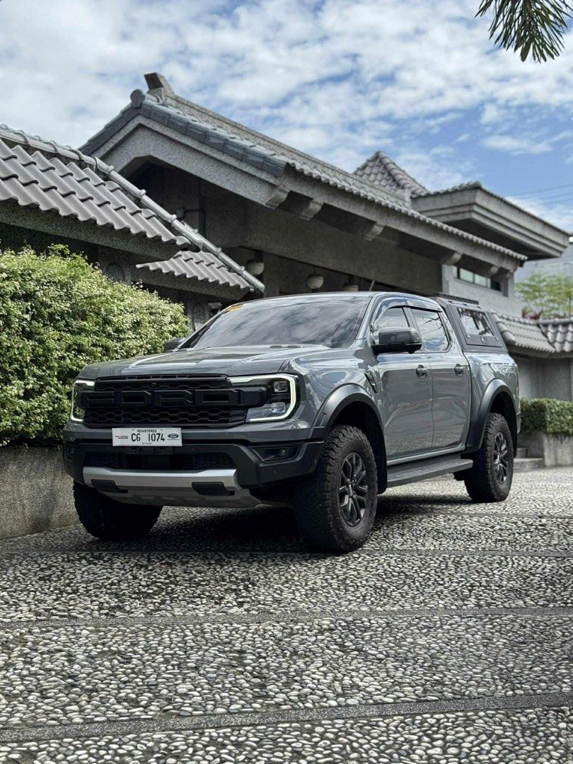 Ford Ranger Raptor 4x4 Auto (Category: Used Cars) located in Manila. Submitted by quality_cars (Listing ID 1410890797, Image 3). Description: FOR SALE ONLY ( NO TRADES ) Ford Ranger Raptor 4x4 2024 Model - Conquer Grey 15k+ mileage ( Smells New ) Price: ₱1,985,000 negotiable. Bed Canopy can be removable upon request of the buyer. SRP BRANDNEW PRICE @2,468,000 - With Warranty Booklet - Mags casa marking still intact - Interior and Exterior can be 