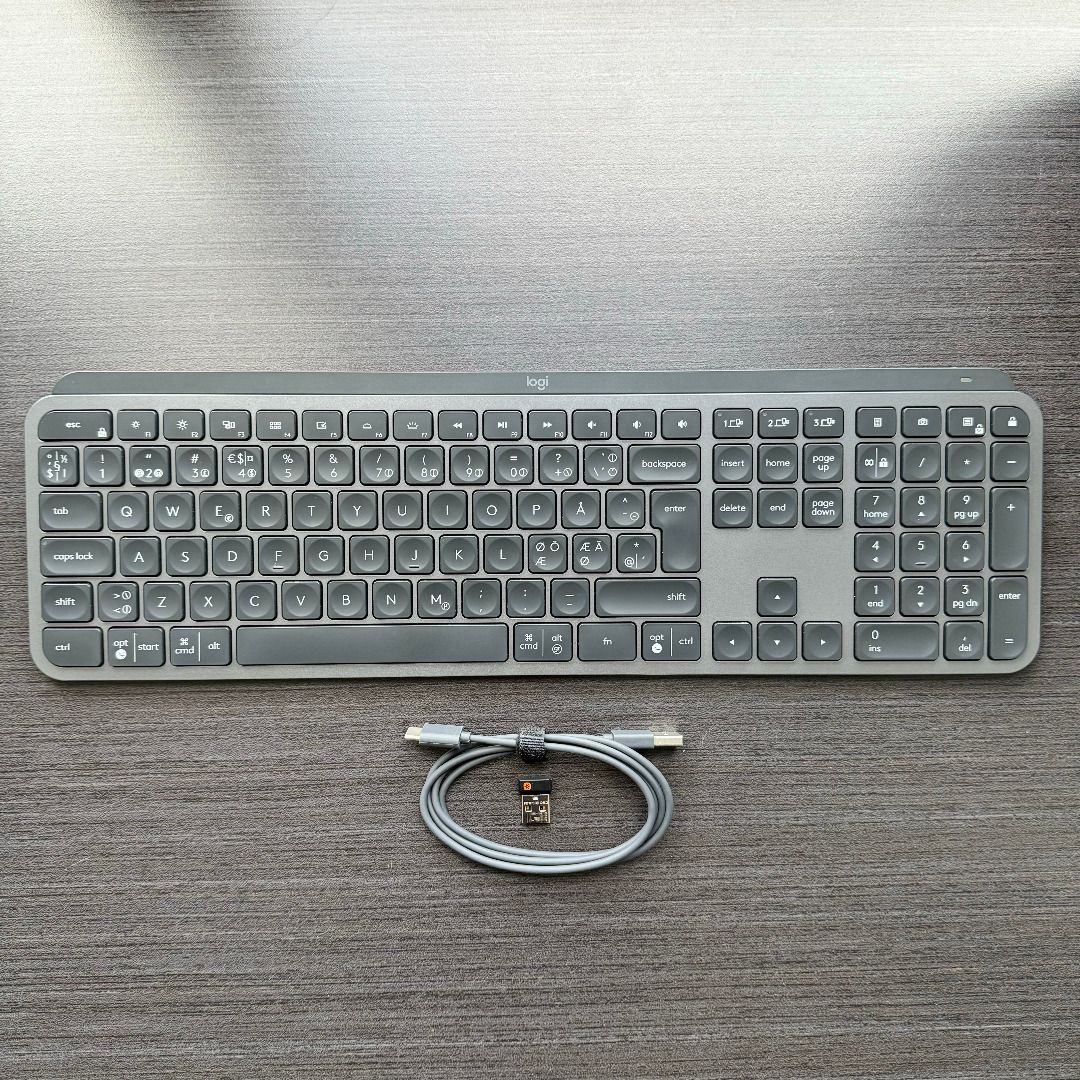 Logitech MX Keys keyboard (Nordic keyboard layout), Computers & Tech ...