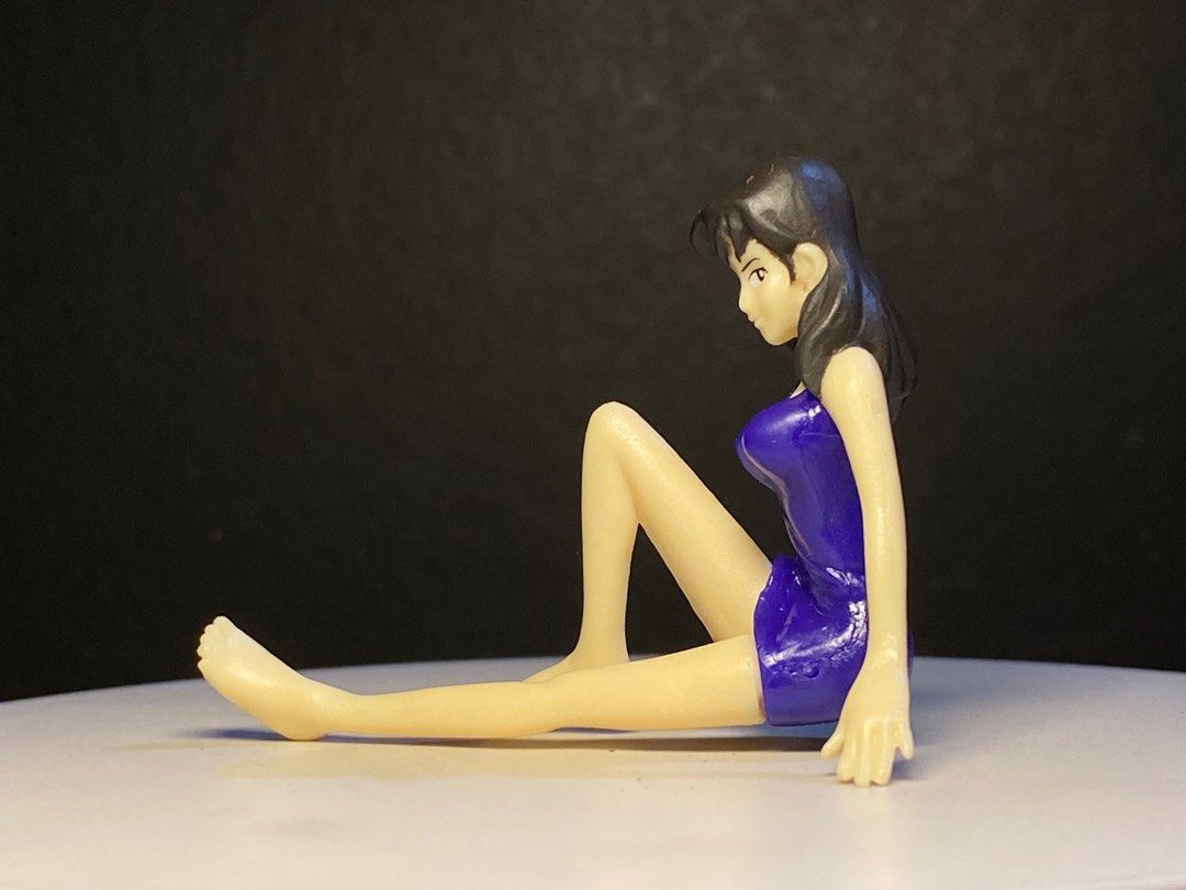 Lupin the Third Fujiko Mine Figure (Category: Figurines & Statues) located in Agoo. Submitted by collect12 (Listing ID 1410831842, Image 2). Description: - Fujiko Mine figure - From Lupin the Third - Features a blue swimsuit - Seated pose - Made of plastic - Small size (see scale) - Collectible item - Perfect for fans!.