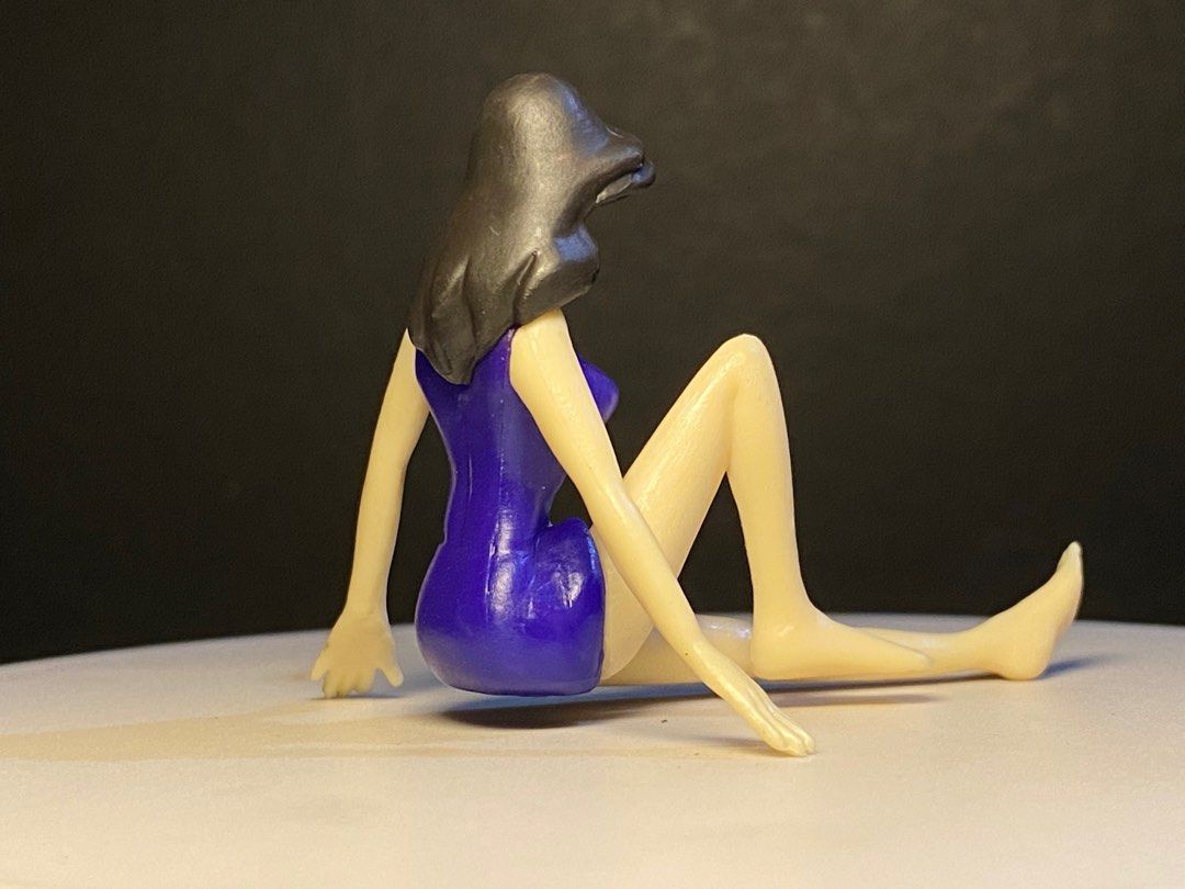 Lupin the Third Fujiko Mine Figure (Category: Figurines & Statues) located in Agoo. Submitted by collect12 (Listing ID 1410831842, Image 3). Description: - Fujiko Mine figure - From Lupin the Third - Features a blue swimsuit - Seated pose - Made of plastic - Small size (see scale) - Collectible item - Perfect for fans!.
