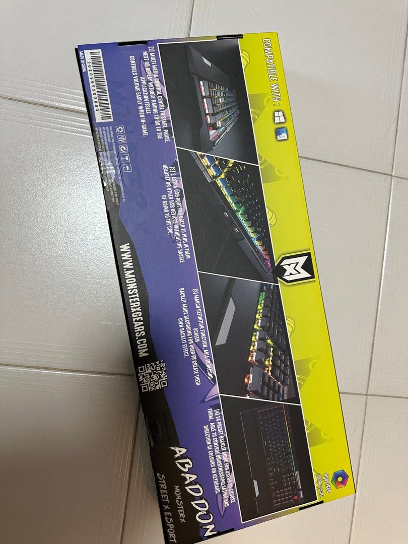 MonsterX Abaddon Gaming Keyboard - RGB443562365279293442