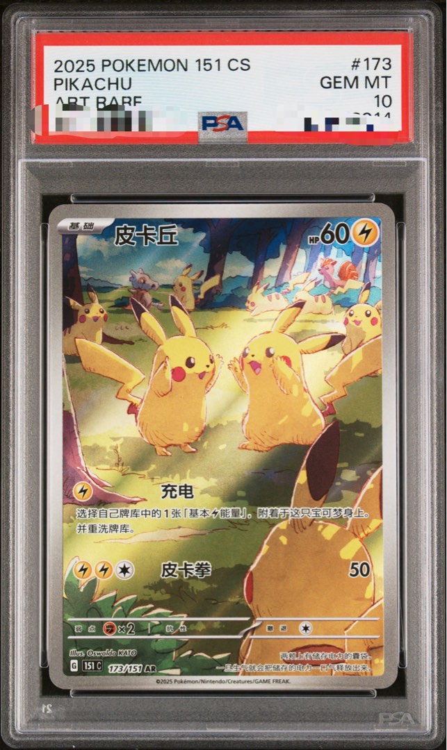 2025 POKEMON SIMPLIFIED CHINESE 151 C-COLL 151 ART RARE #173