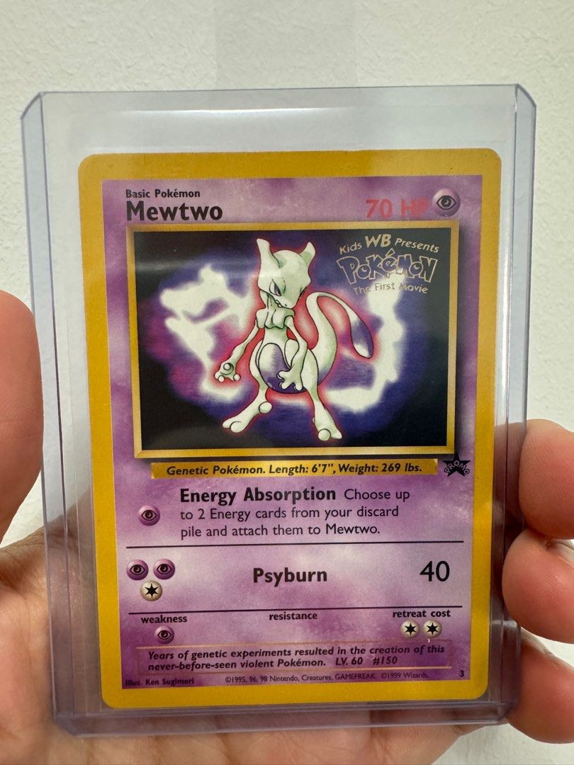 SOLD) Vintage Promo Pokemon The First Movie Mewtwo Cards, Hobbies & Toys,  Toys & Games on Carousell