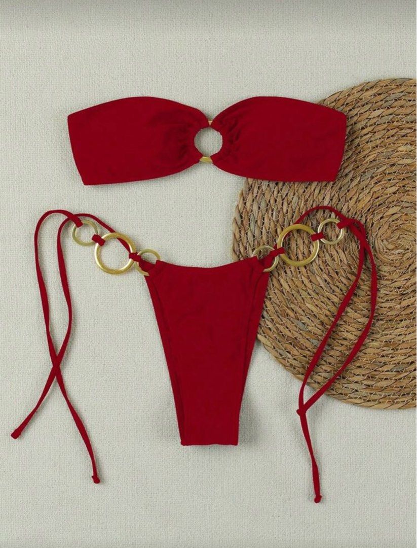 Red bikini (Category: Bikinis & Swimsuits) located in Cebu City. Submitted by pepperoni_ (Listing ID 1410820626, Image 2). Description: Used once ✨.