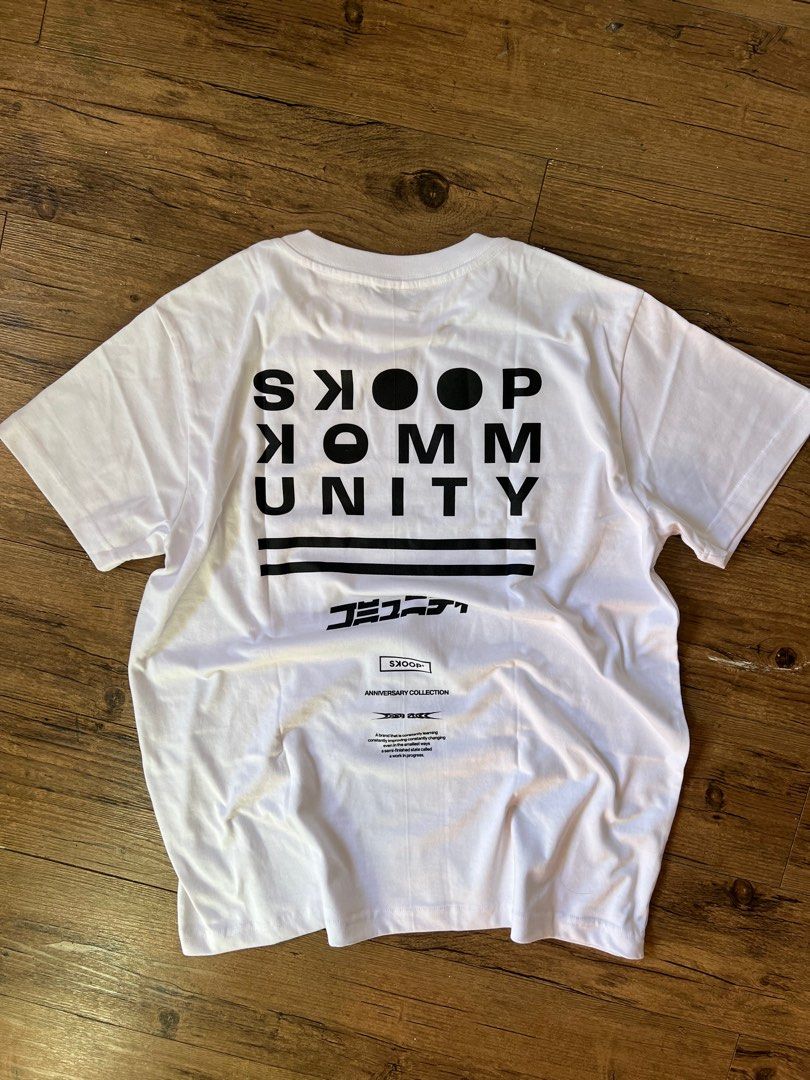 skoop - skp kmnty (Category: Tshirts & Polo Shirts ) located in Manila. Submitted by kylestuffs (Listing ID 1410852035, Image 2). Description: HOLIDAYS STEAL SALE • brandnew w tag • no issues • size S, 23 x 28 mop: unionbank / gcash ship: lalamove / lbc meet: sjdm, bulacan.