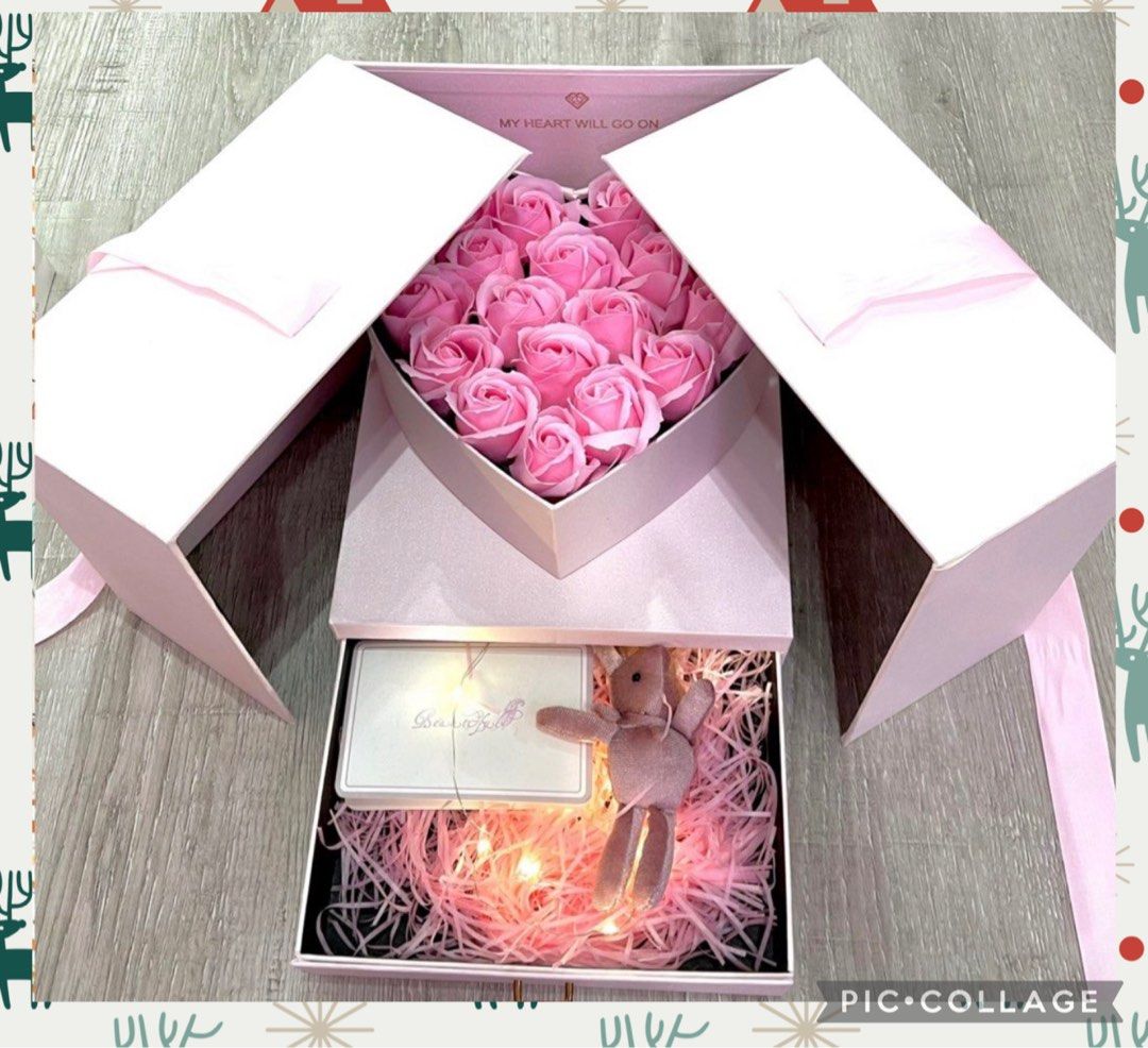 💐🎁SURPRISE MAGIC CUBE GIFT BOX💐🎁Actual photo taken! Super Gorgeous set ...