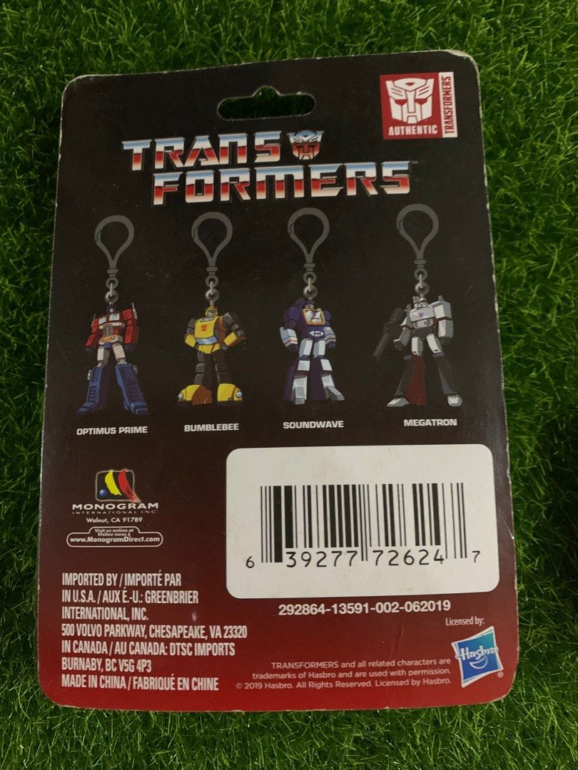 The Transformers Bumblebee-Bag Clip-Hasbro (Category: Action & Battle Toys) located in Binangonan. Submitted by memphis_raines (Listing ID 1410767857, Image 2). Description: New sealed Card has shelf wears...