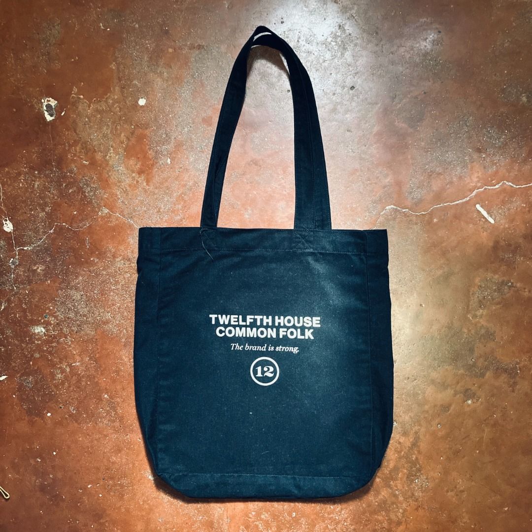 The Twelfth House -Tote Bag (Category: Tote Bags) located in Rizal. Submitted by sensorix___ (Listing ID 1410839938, Image 1). Description: The Twelfth House Black Tote Bag Cotton Twill Fabric CONDITION - LIGHTLY USED COLOR RATE - 8 OUT OF 10.