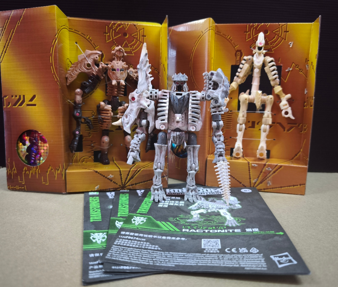 Transfomers War for Cybertron Kingdom Fossilizers Paleotrex, Ractonite ...
