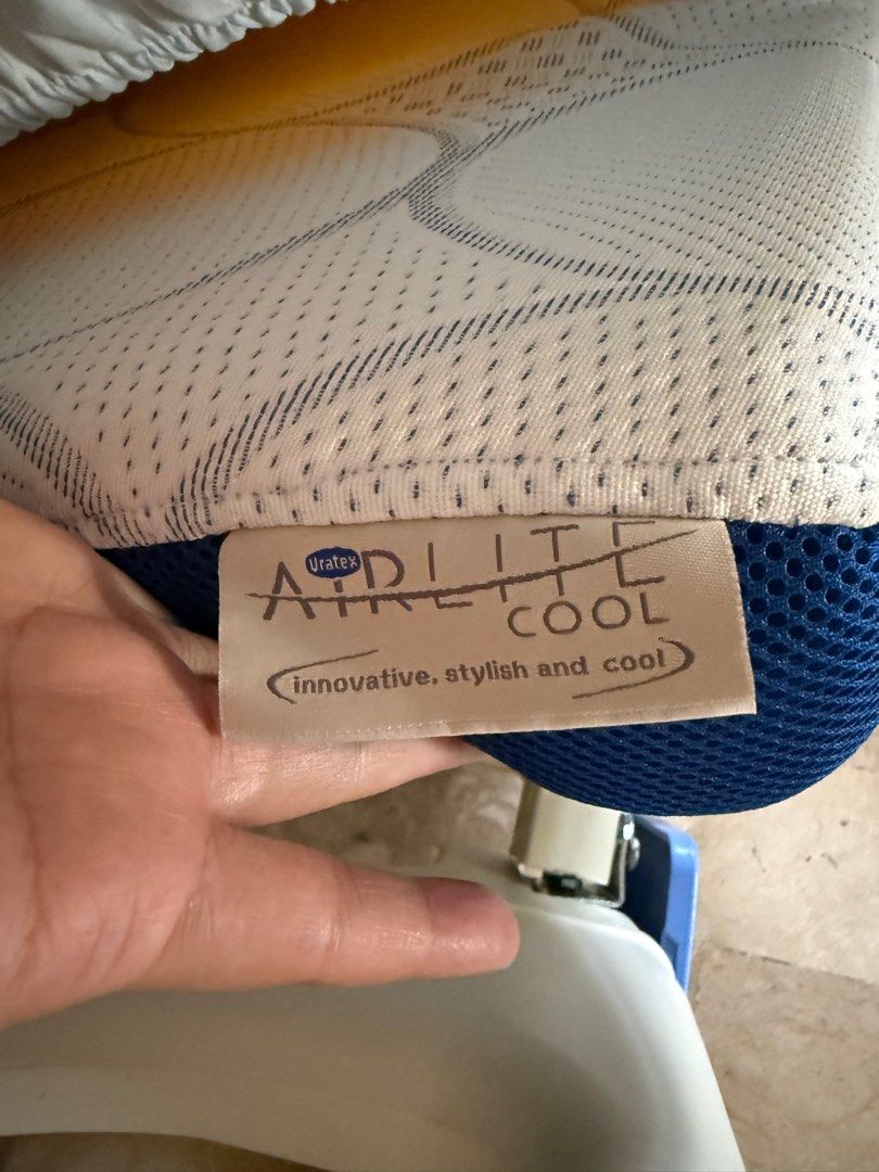 Uratex Airlite Cool Mattress Single (Category: Bed Frames & Mattresses) located in Paranaque City. Submitted by declutteringFA (Listing ID 1410721054, Image 1). Description: Single size- 4 inches thick Like new condition Only used for 3 months Buyer will arrange pick up and pay for own pick up Pick up pin: Tahanan Village Paranaque.
