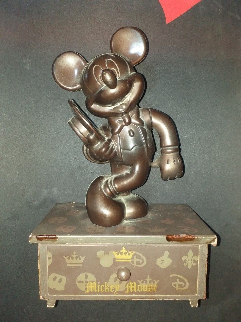 Vintage Mickey Mouse Drawer (Category: Vintage Collectibles) located in Baguio. Submitted by eskimoprime (Listing ID 1410841845, Image 1). Description: Notes: - Mickey Mouse figure itself is plastic - Movable Arm - Wood has some wear but interior is as good as new as seen in pics - Feel free to pm for more pics.