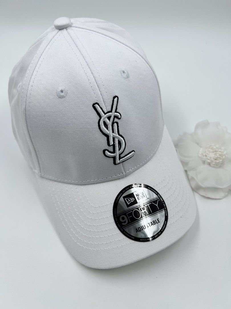 ⚜️YSL x New Era cap / hat (Category: Luxury Accessories) located in Makati City. Submitted by 90sangel (Listing ID 1410877376, Image 2). Description: •Item: YSL x New era cap / hat •Condition: As New! no issue inclusion, hat only! 🩶 .