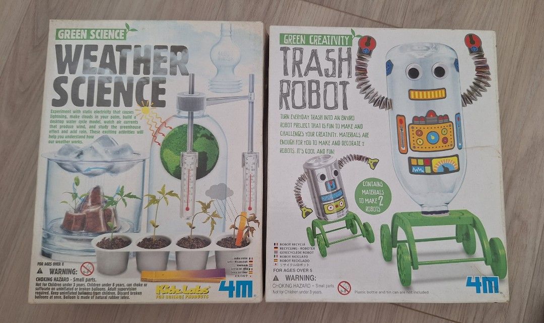 4M Green Science Weather Science & Trash Robot Kits, Hobbies & Toys ...