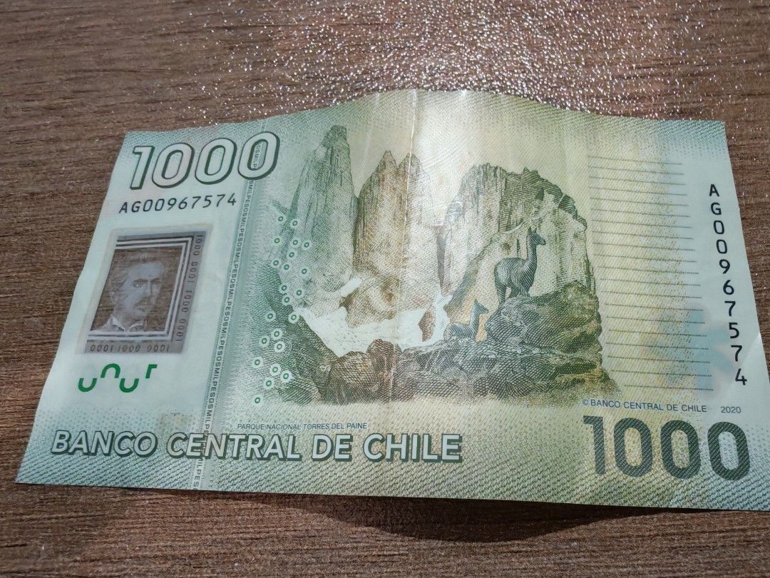 智利1000 比索紙幣, 興趣及遊戲, 收藏品及紀念品, 錢幣- Carousell