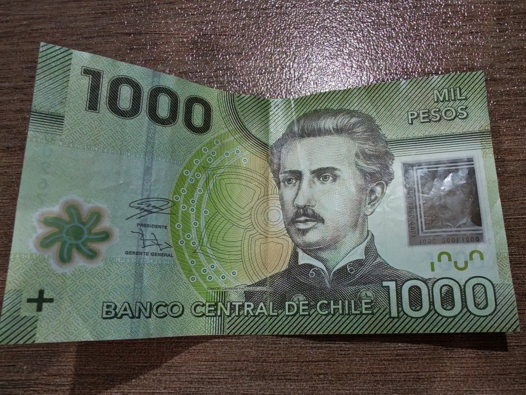 智利1000 比索紙幣, 興趣及遊戲, 收藏品及紀念品, 錢幣- Carousell