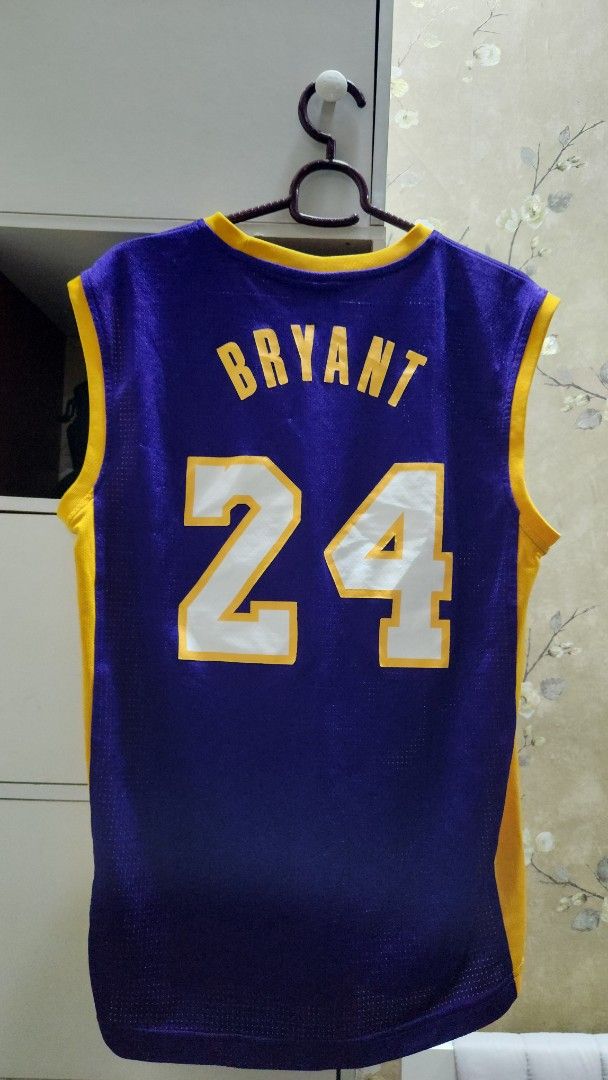 Adidas Kobe Bryant Lakers Jersey (Category: Activewear) located in Manila. Submitted by summerstyled (Listing ID 1410976737, Image 2). Description: - Authentic Adidas Lakers jersey - Features Kobe Bryant's name and number 24 - Classic purple and gold colors - Size: M - Made in China -washed .