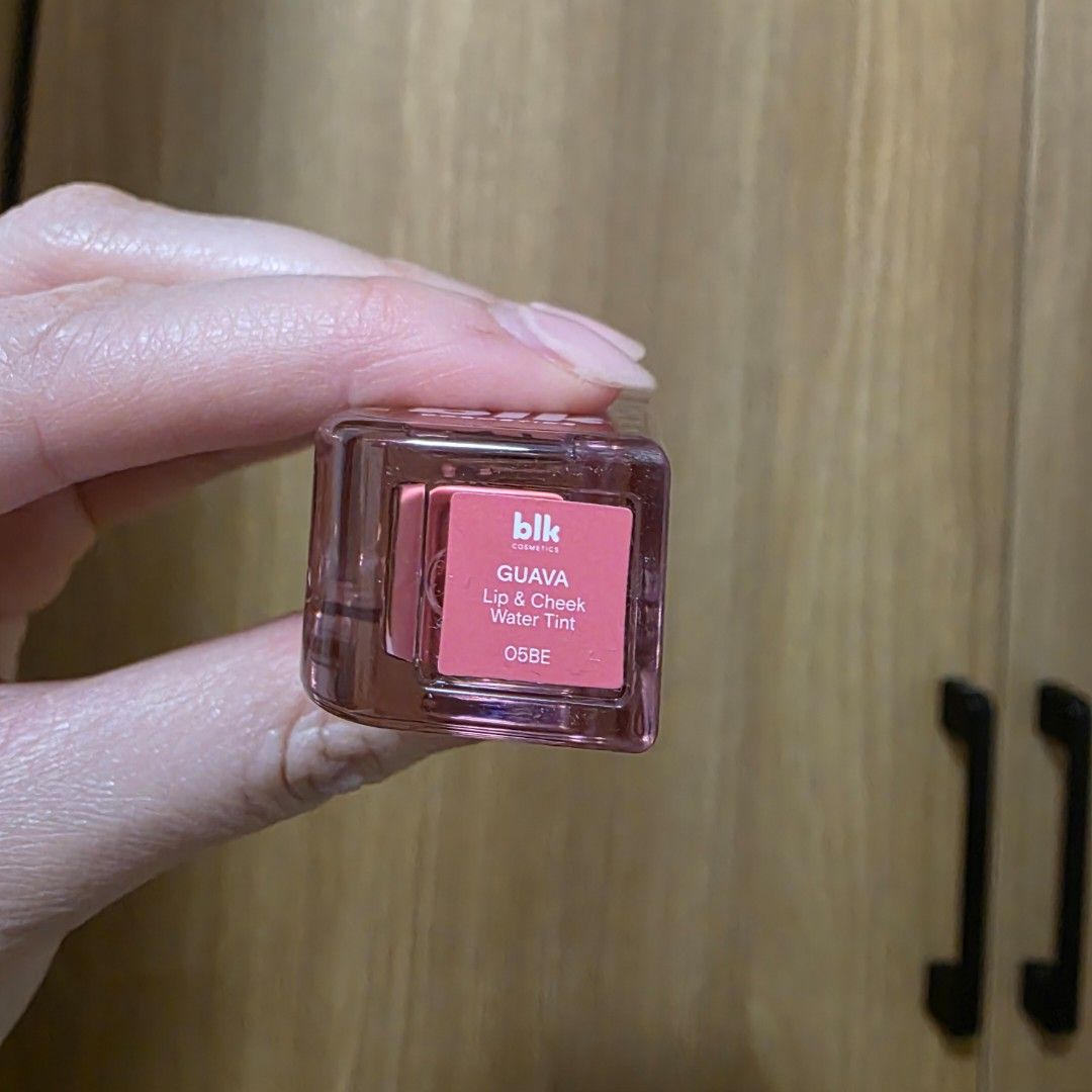 BLK Lip and Cheek Water Tint (Category: Makeup) located in Paranaque City. Submitted by paurororo (Listing ID 1411061546, Image 2). Description: Swiped once to check color on skin Comes with its box Php 399 SRP.