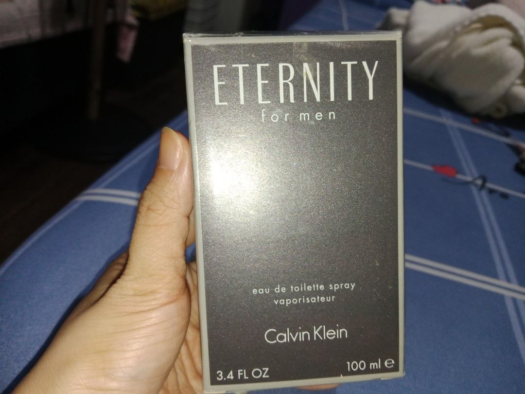 Calvin Klein Eternity for Men 100ml EDT original! (Category: Fragrance & Deodorants) located in Quezon City. Submitted by crizphil13 (Listing ID 1411049657, Image 2). Description: Brandnew original!!! Eternity for Men 100ml- Edt 💯 original bought in U.S! 🗝️shipping fee shouldered by the buyer kindly check my reviews for your peace of mind! 🙂.