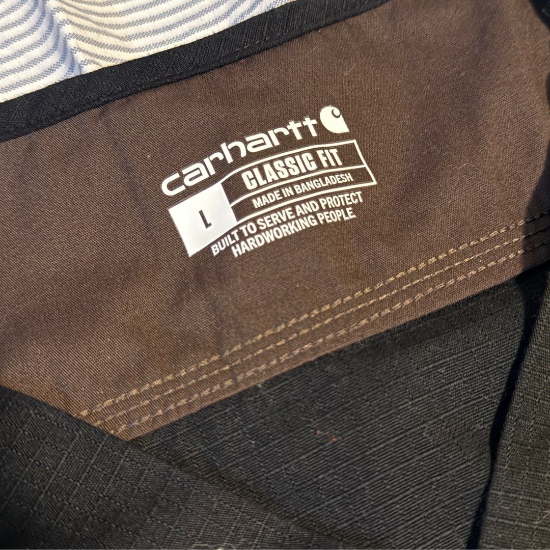 Carhartt Scrub Suit Classic Fit (Category: Sets & Coordinates) located in Quezon City. Submitted by skipbucks (Listing ID 1411068335, Image 3). Description: For sale legit Carhartt - 1,800 - Size: L fits like an XL - Classic Fit - with chest pocket - Made of durable 55% cotton/45% polyester ripstop fabric - Back is 1.5" longer than the front - Made in Bangladesh Kindly refer to pics for details Thank you.