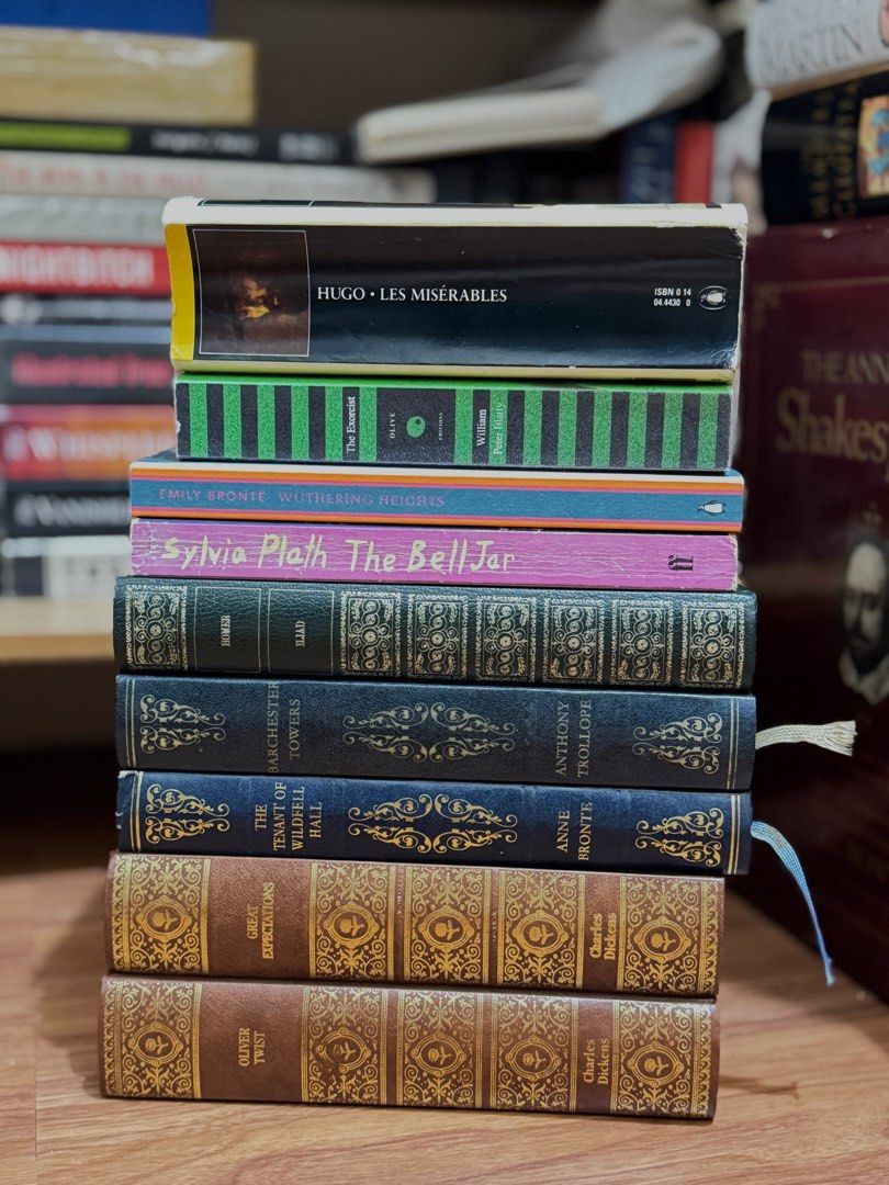 Classic Books (Category: Storybooks) located in Quezon City. Submitted by sevenpiecesmnl (Listing ID 1411003269, Image 1). Description: Les Miserables - 300 The Exorcist - SOLD Wuthering Heights - SOLD The Bell Jar - SOLD The Iliad - SOLD Barchester Towers - 100 The Tenant of Wildfell Hall - SOLD Charles Dickens Bundle - SOLD .