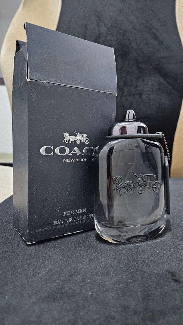 Coach for Men Eau de Toilette 100ml (Category: Fragrance & Deodorants) located in Cavite. Submitted by secondhandlemonade (Listing ID 1411035026, Image 1). Description: Coach for Men Eau de Toilette 100ml bought from FragranceX.