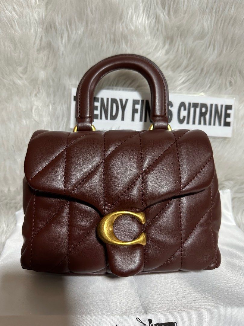 Coach Tabby top handle quilted (Category: Luxury Bags & Wallets) located in Manila. Submitted by trendyfindscitrine (Listing ID 1410989580, Image 2). Description: Available onhand Lalamove ready.