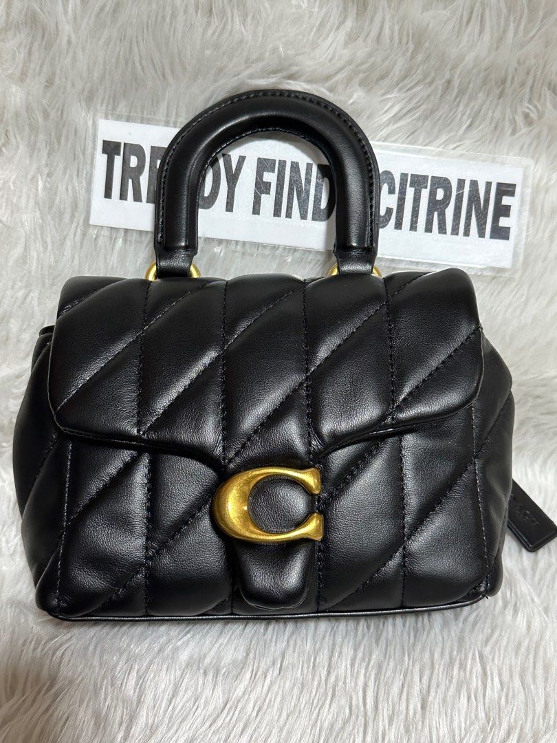 Coach Tabby top handle quilted (Category: Luxury Bags & Wallets) located in Manila. Submitted by trendyfindscitrine (Listing ID 1410989580, Image 1). Description: Available onhand Lalamove ready.