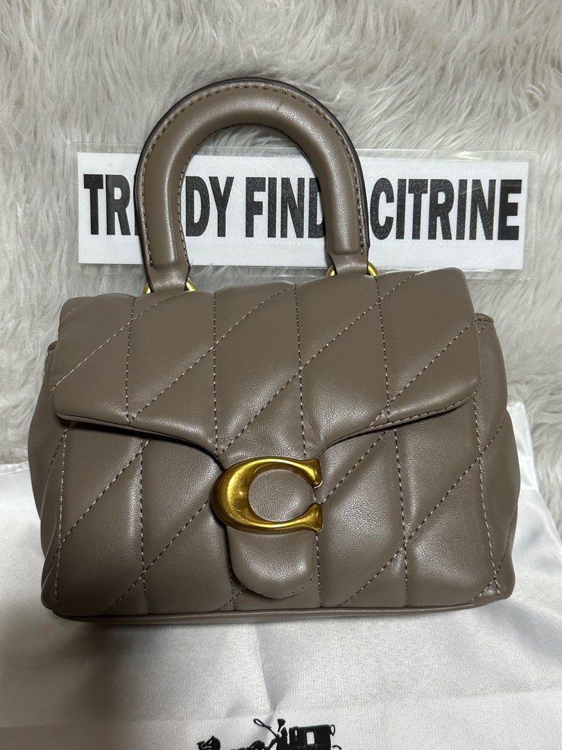 Coach Tabby top handle quilted (Category: Luxury Bags & Wallets) located in Manila. Submitted by trendyfindscitrine (Listing ID 1410989580, Image 3). Description: Available onhand Lalamove ready.