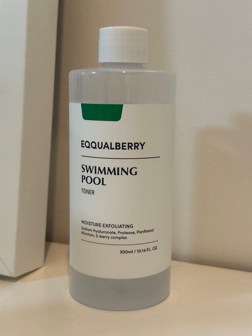 Eqqualberry Swimming Pool Toner 300ml (Category: Face Care) located in Makati City. Submitted by marcheu (Listing ID 1411078229, Image 1). Description: See pic to know how much left around 80%.