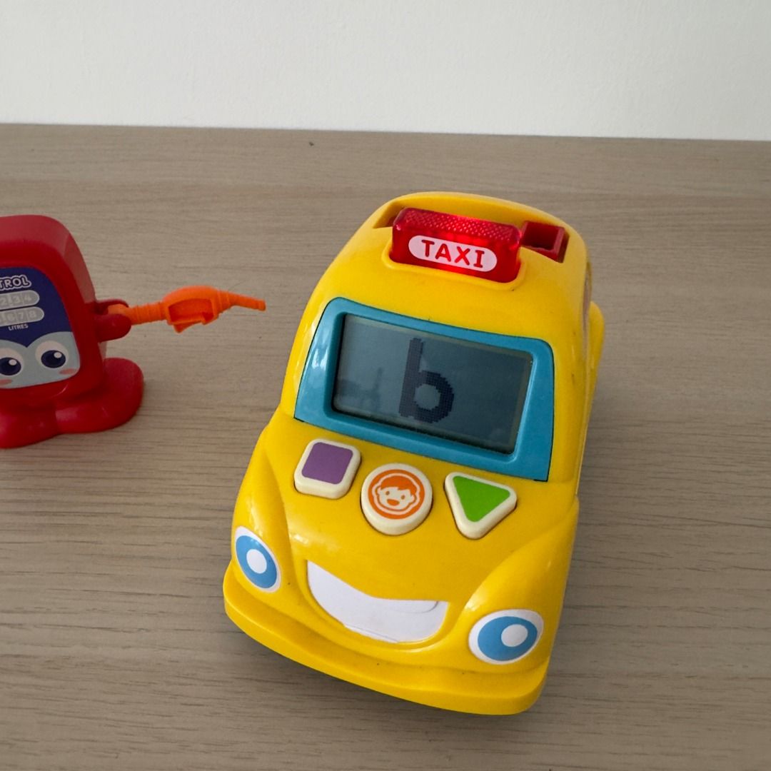 VTech Fun Phonics Yellow Taxi Cab - Preloved (Category: Educational & Learning Toys) located in San Juan City. Submitted by theobubu (Listing ID 1410954587, Image 3). Description: selling our preloved vtech phonics taxi for only ₱450 ⭐️ sounds working ⭐️ all buttons working ⭐️ all stickers intact ⭐️ please check all photos for condition 💰 gcash/bdo/bpi 📦 j&t or lalamove (shipping c/o buyer) 📍 san juan city, metro manila you can also bundle wit