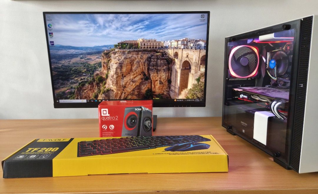 (Free Delivery) I7 RGB Gaming PC with Monitor