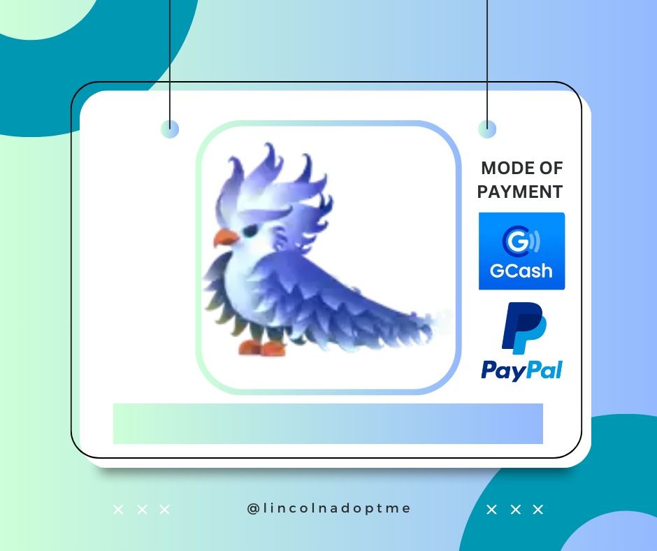 FROST PHOENIX | ADOPT ME | ROBLOX (Category: In-Game Products) located in Manila. Submitted by lincolnadoptme (Listing ID 1410930916, Image 1). Description: .