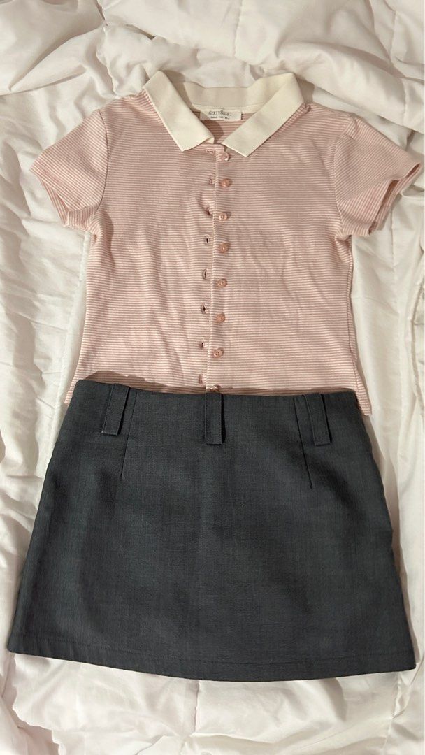Gray Mini Skirt (Category: Skirts) located in Santa Rosa. Submitted by jluvsds (Listing ID 1410974288, Image 3). Description: has safety shorts inside.
