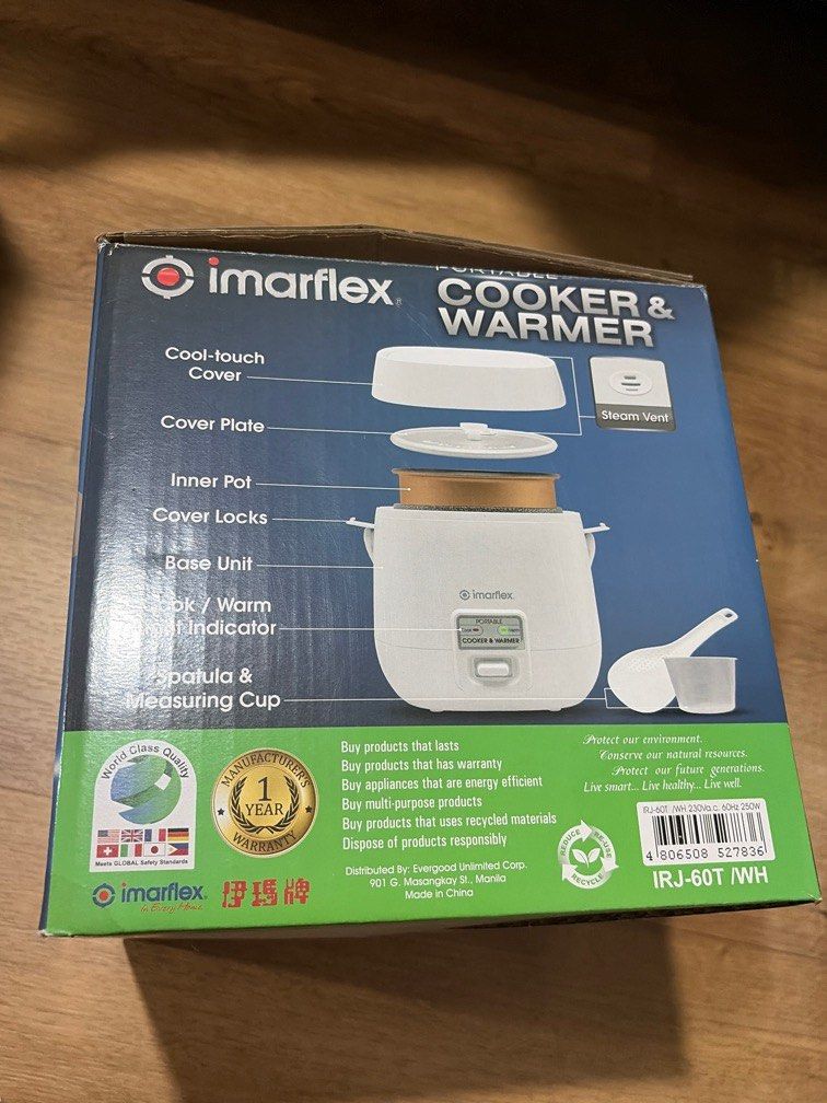 Imarflex portable cooker & warmer (Category: Other Kitchen Appliances) located in Makati City. Submitted by prelovedcloset08 (Listing ID 1410997368, Image 2). Description: .