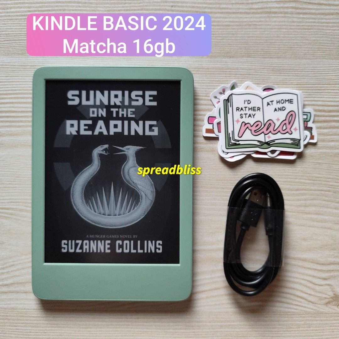 Kindle Basic 2024 Matcha 16gb (Category: E-Readers) located in Manila. Submitted by spreadbliss (Listing ID 1410948795, Image 1). Description: KINDLE BASIC 2024 - Matcha 16gb - Latest version - Smooth screen, minor flaws on body Inclusions: Unit, cable, free stickers 📌 Manila MOP: GCash/Maya, bank transfer, COD/COP MOD: Grab, Lalamove, J&T, LBC Follow for more available units 🙂.