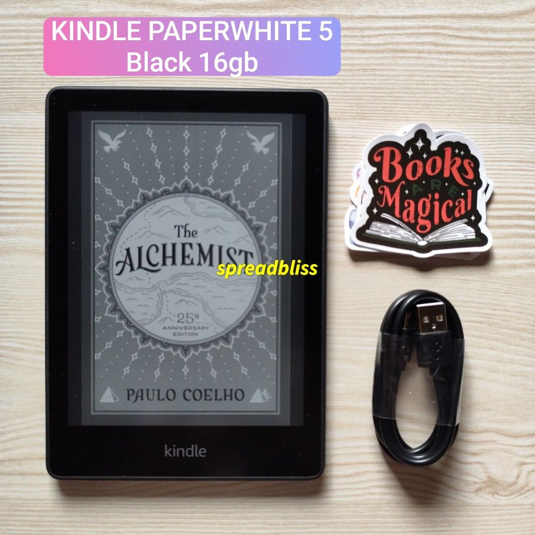 Kindle Paperwhite 5 Black 16gb (Category: E-Readers) located in Manila. Submitted by spreadbliss (Listing ID 1410950586, Image 1). Description: KINDLE PAPERWHITE 5 Black 16gb - minor flaws on screen & body Inclusions: Unit, cable, free stickers 📌 Manila Shipping nationwide Same day delivery to serviceable areas MOD: Grab, Lalamove, LBC, J&T, etc. MOP: COD/COP, GCash/Maya, bank transfer No lowballers pls. Thank you! Follow for more available unit