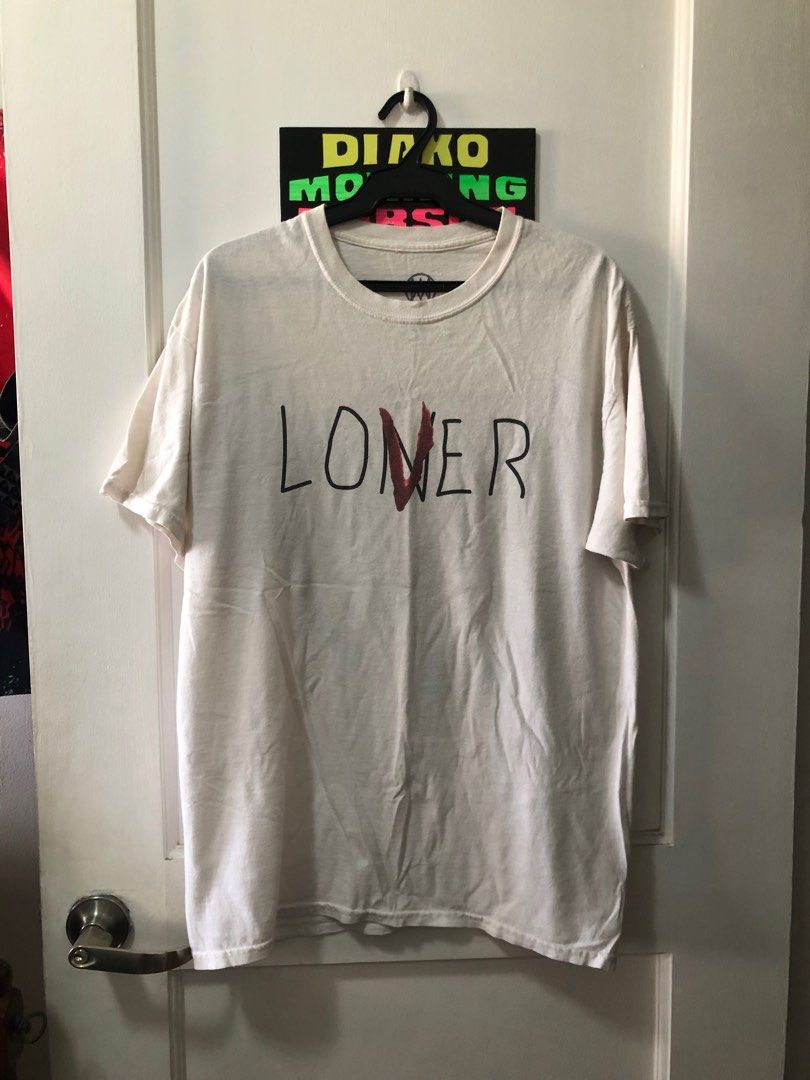 Maverick Loner T-shirt - Size L (Category: Tshirts & Polo Shirts ) located in Taguig. Submitted by pabloofab (Listing ID 1410974625, Image 1). Description: - White Maverick T-shirt - "Loner" print on front - Large "V" graphic on back - Size: L - Material: 100% cotton - May stains pero kaya ng laba - Gcash payment only.