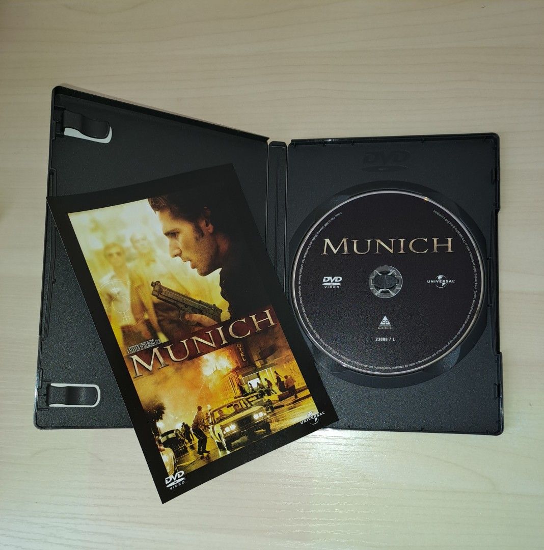 史提芬史匹堡導演《Munich 慕尼黑》西片電影DVD (香港正版3區，英語對白，包括繁體中文及英文字幕，勁新淨，95%新) 荷里活巨片，多項奧斯卡獎項 提名<