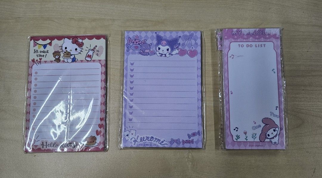 Sanrio notepad