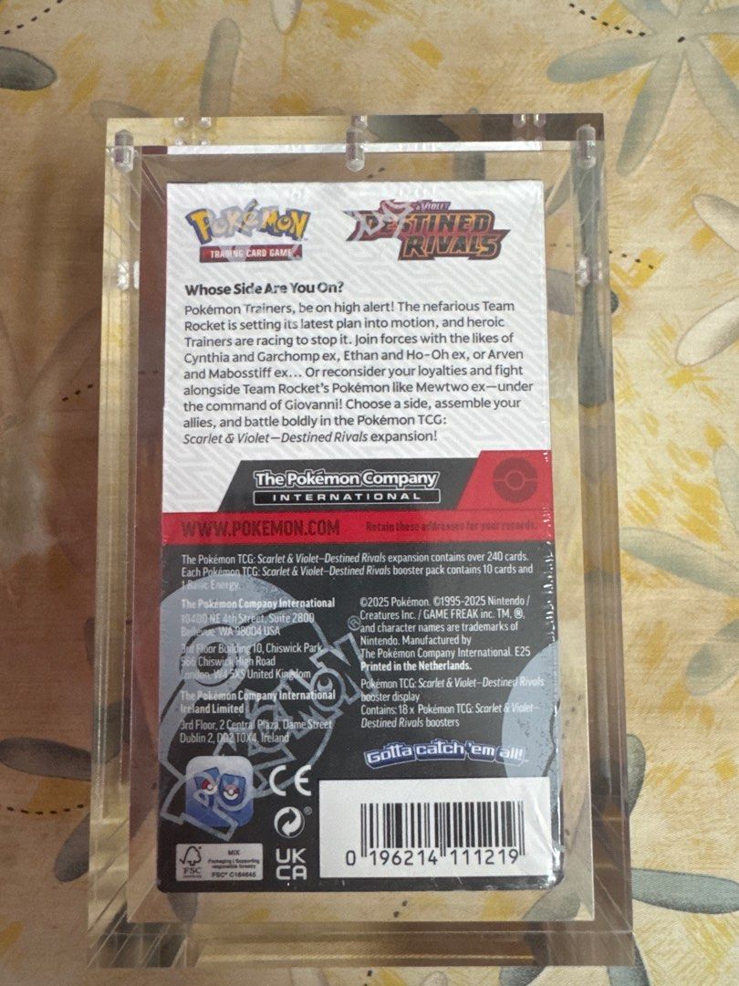 Pokemon Scarlet & Violet Destined Rivals SEALED half booster box ...
