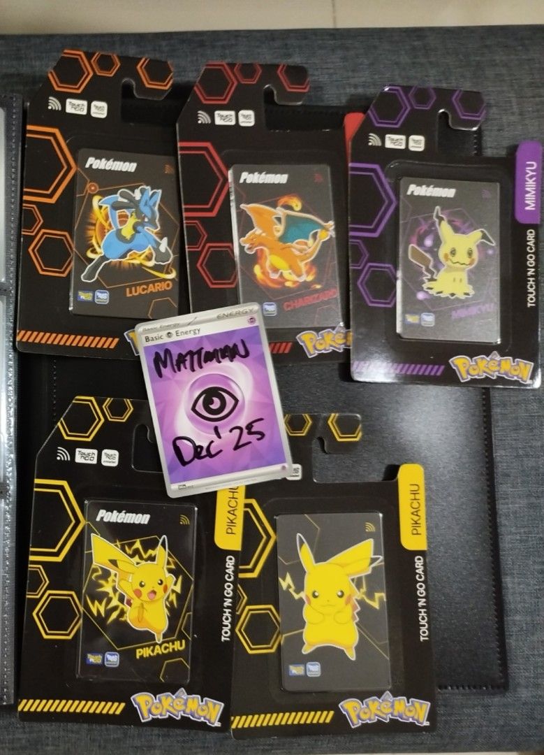 Pokemon Touch 'n Go Card - Lucario, Charizard, Pikachu, Mimikyu ...