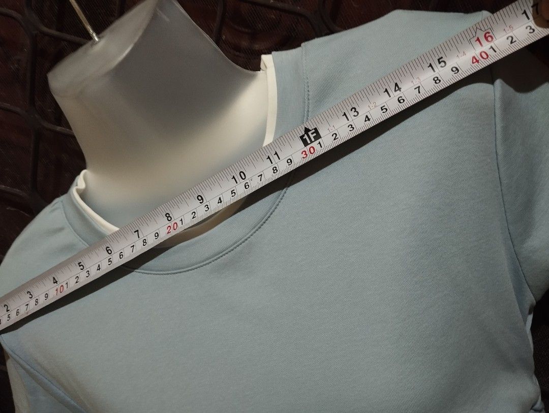 Powder blue pastel blue cotton top (Category: Blouses) located in Cabanatuan. Submitted by epicurations21 (Listing ID 1410950262, Image 2). Description: bnwt stretchy cotton material.