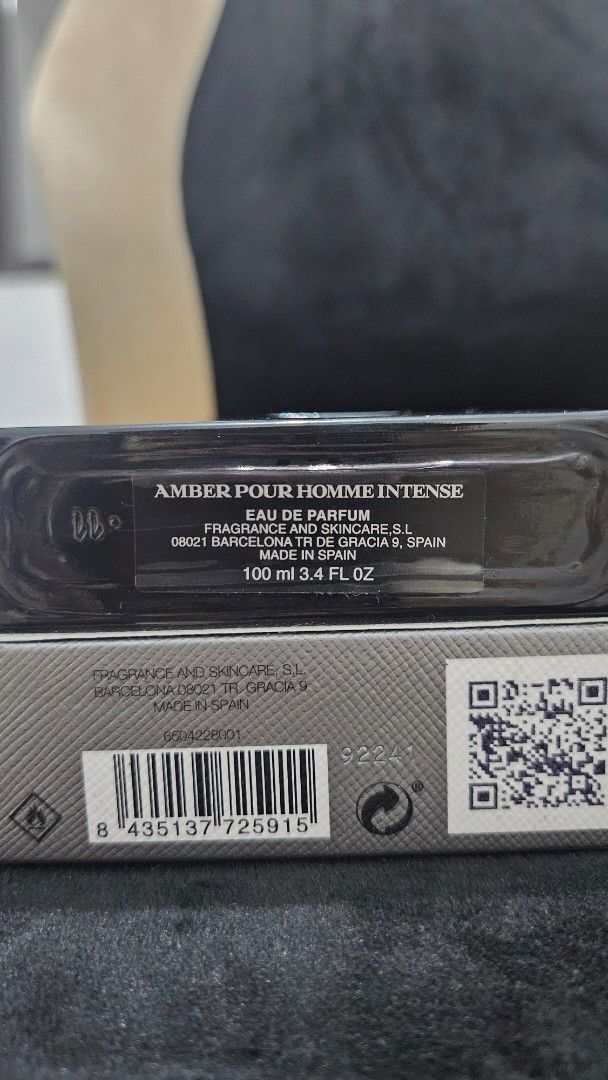 Prada Amber Pour Homme Intense 100ml (Category: Fragrance & Deodorants) located in Cavite. Submitted by secondhandlemonade (Listing ID 1411042460, Image 2). Description: 100ml bought from FragranceX.