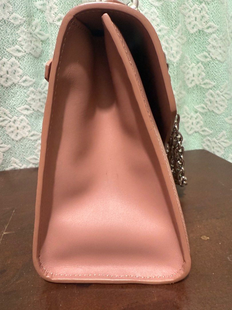 Prada Diagramme Chain Bag- JaPan surplus (Category: Luxury Bags & Wallets) located in Cavite. Submitted by luxurstreet (Listing ID 1410945584, Image 3). Description: - Color: Blush Pink - Chain strap - Flap closure with Prada logo - Interior zippered pocket - Made in Italy - Silver-toned hardware -Replace Chain -Self Authenticate .