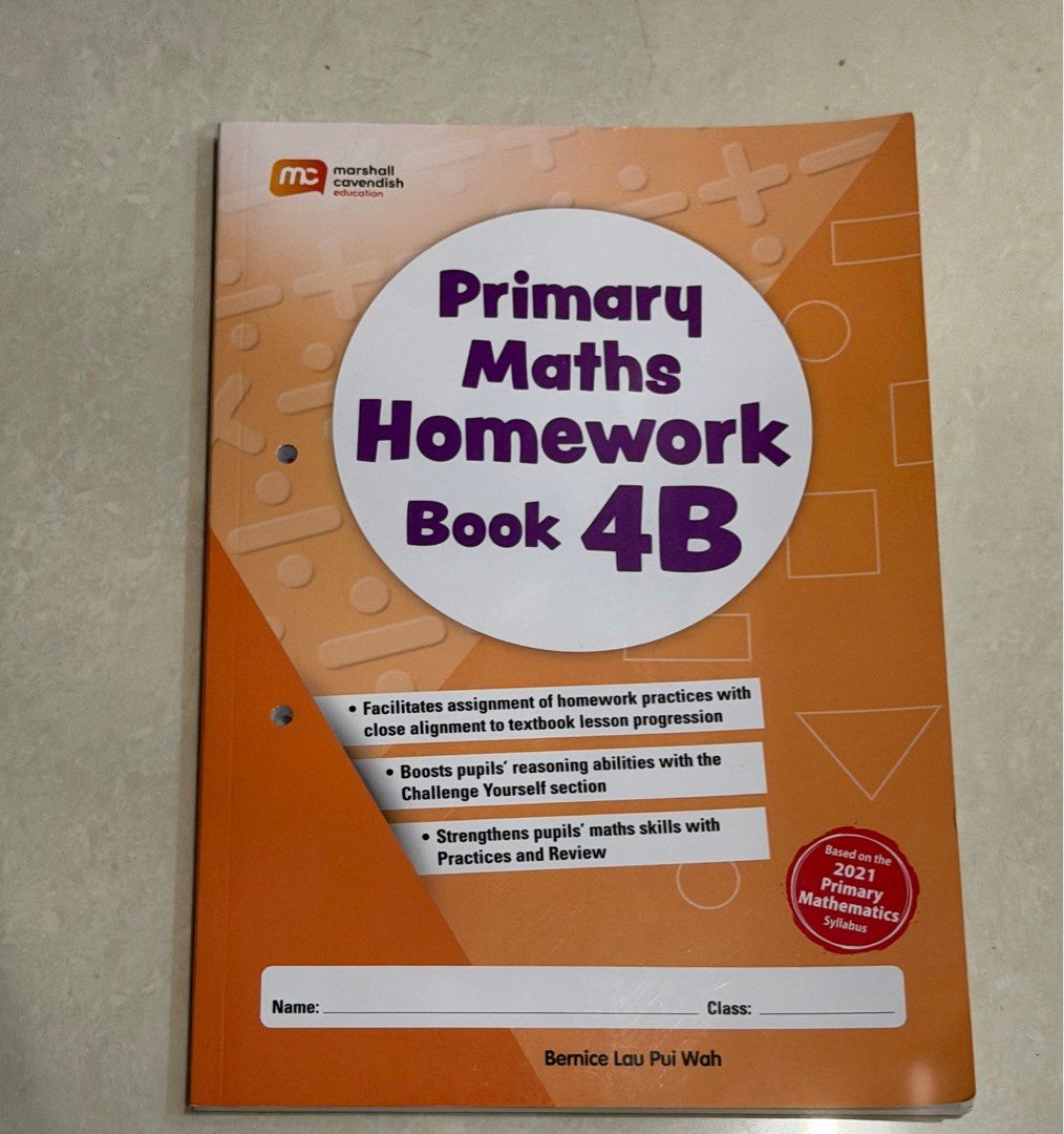 Homework Books Primary maths homework book 4B, Hobbies & Toys, Books & Magazines ...