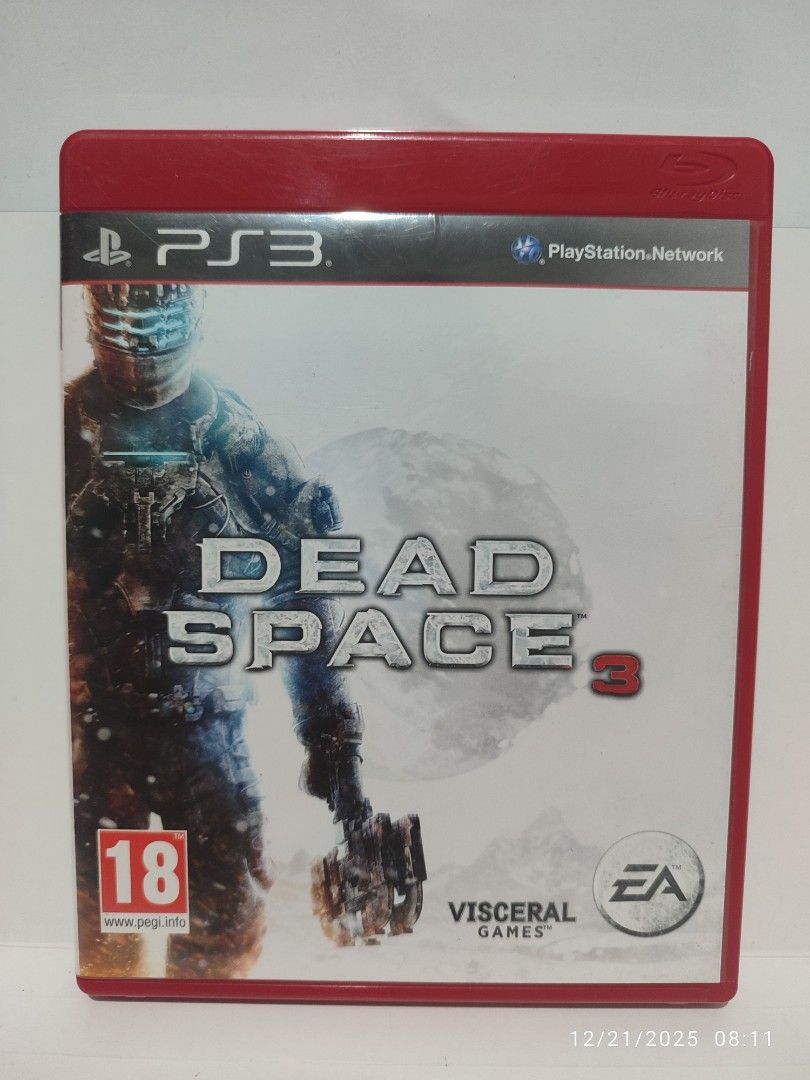 PS3 - Dead Space 3 (PRE-OWNED) "EU" (Category: PlayStation) located in Mendez-Nunez. Submitted by sf2_gameshop (Listing ID 1410902166, Image 1). Description: PLEASE READ: CONDITION: Pre-owned item. Tested working. GENRE: Survival horror, action-adventure MODE: Single-player REGION: 2 - Europe VOICE: English IN-GAME TEXT: English LEAFLET and INSERT: English Feel free to chat for any inquiries and you may visit my shop regularly for item updates. T