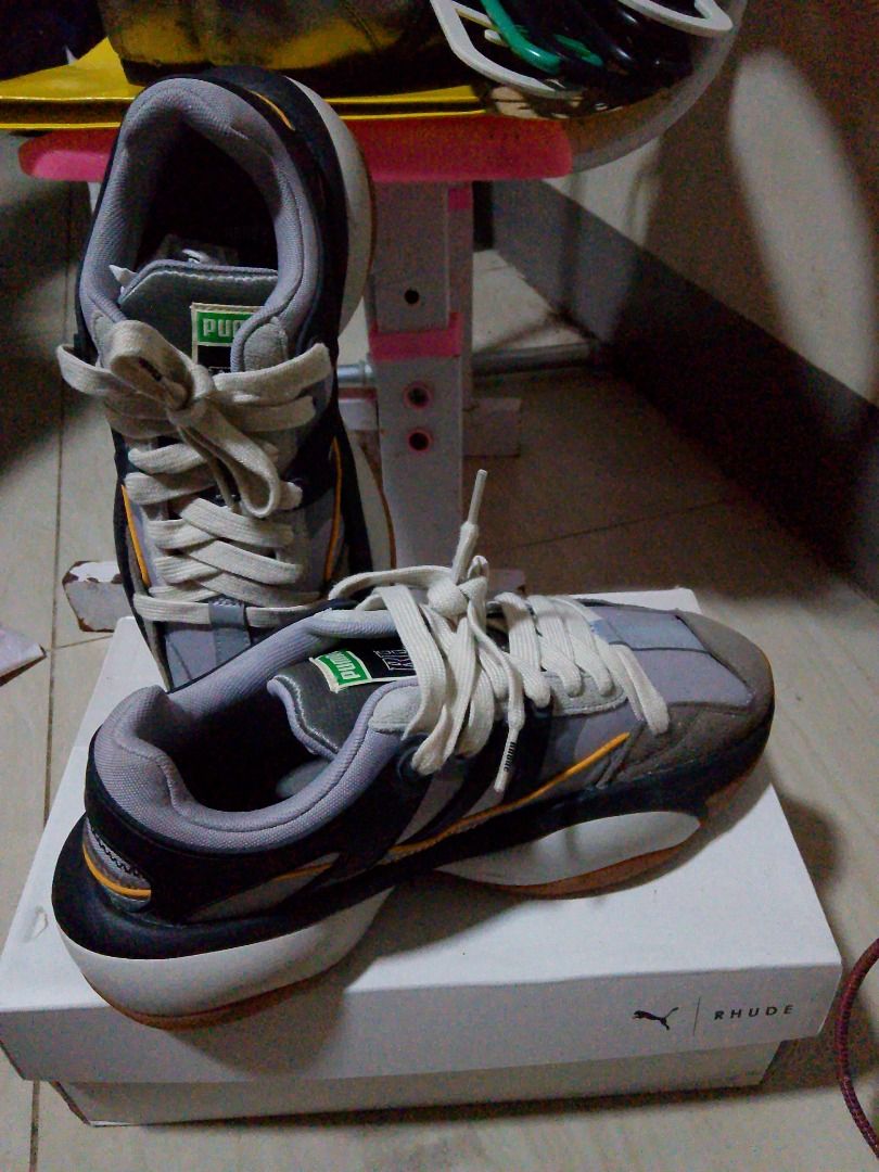 Puma Rhude Goos as New with Box (Category: Sneakers) located in Ilagan. Submitted by jackiedgoddess (Listing ID 1410998193, Image 1). Description: Puma Alteration NU Rhude, UK8, Euro 42, US 9, 27CM. Used twice good as New with Box. With very very light scratch as seen on the picture. NEGOTIABLE.