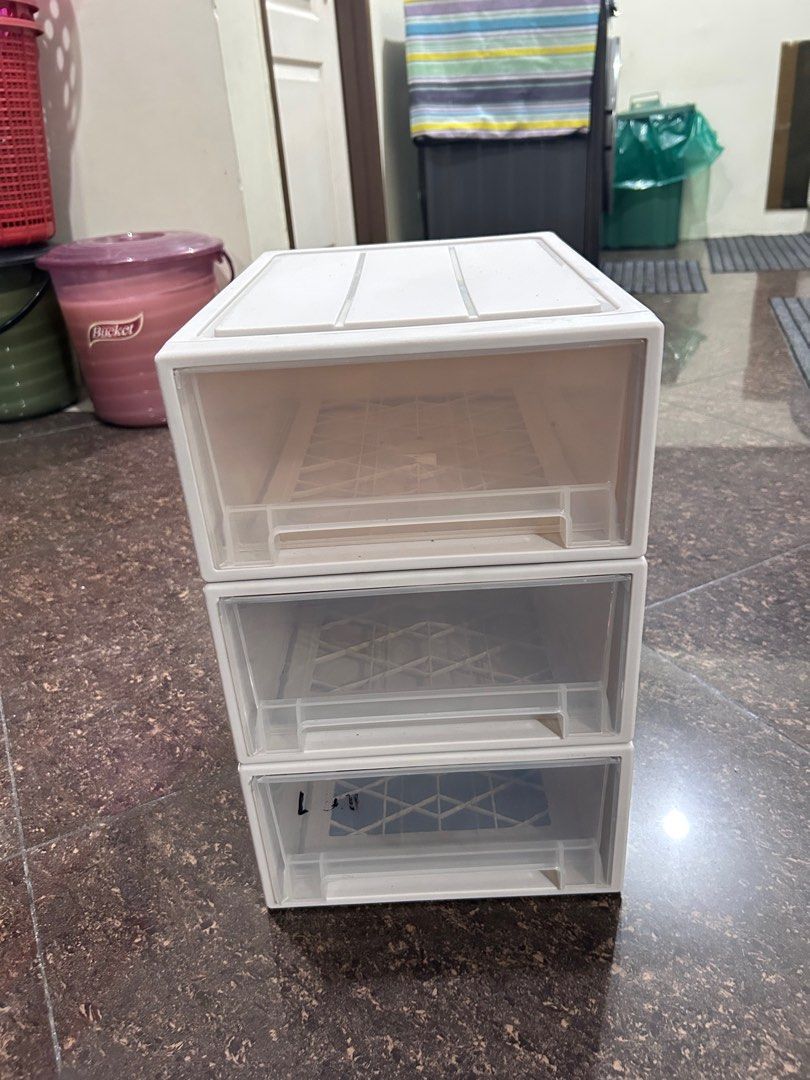 Stackable White Storage Box (Category: Storage Boxes & Baskets) located in Manila. Submitted by kennethlav05128 (Listing ID 1411001967, Image 2). Description: 30 pcs available .