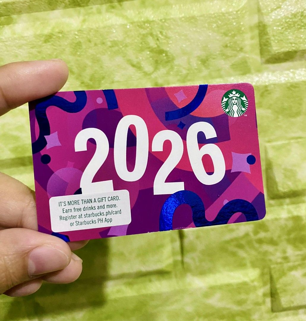 Starbucks PH 2026 card (Category: Store Credits) located in Manila. Submitted by mj4yfr4ncis (Listing ID 1410940047, Image 1). Description: Starbucks PH 2026 card Php 100 each (zero load, unregistered, reloadable) Shipping from Tondo Manila Thanks🙂.